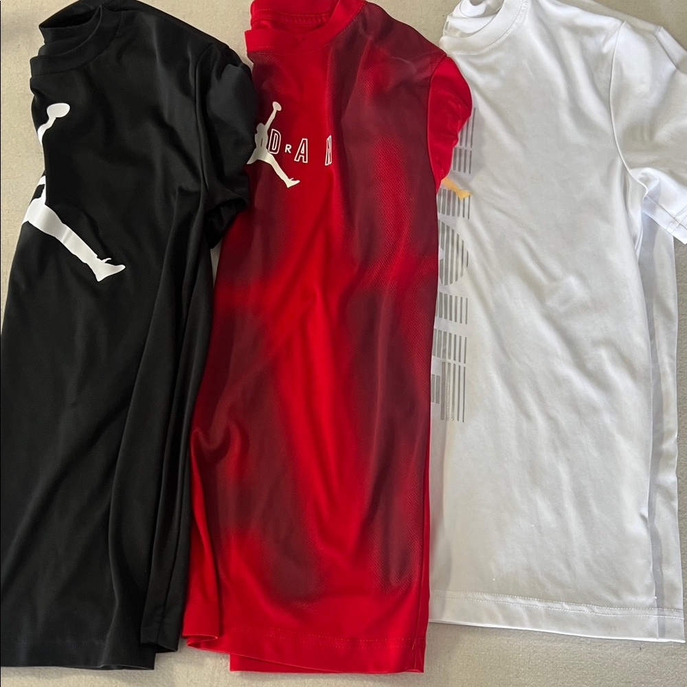 Jordan Short Sleeve Tee Trio - Black, Red, White